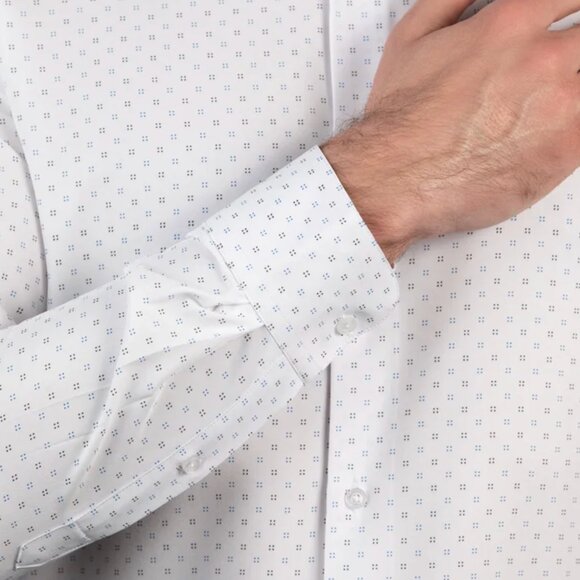 NWT Nautica Men's Performance Dress Shirt -- Iron free - Picture 6 of 9